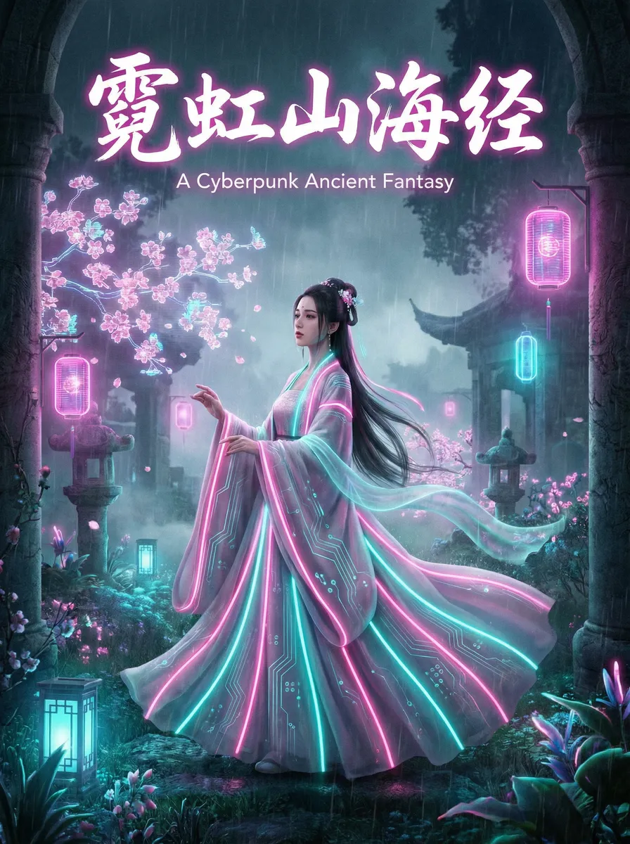 超碰97免费人妻 古风奇缘短剧 - 霓虹山海经海报
